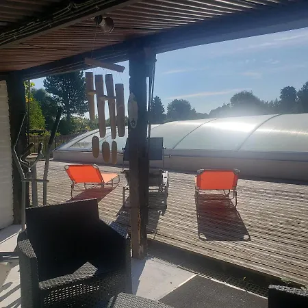 Villa Les 2 Chaumieres Avec Piscine Epinay Exterior foto