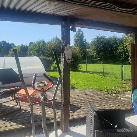 Villa Les 2 Chaumieres Avec Piscine Epinay Exterior foto